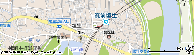 筑前垣生駅周辺の地図