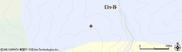 徳島県那賀町（那賀郡）臼ヶ谷（西ノ谷）周辺の地図