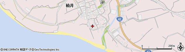 和歌山県御坊市名田町楠井626周辺の地図