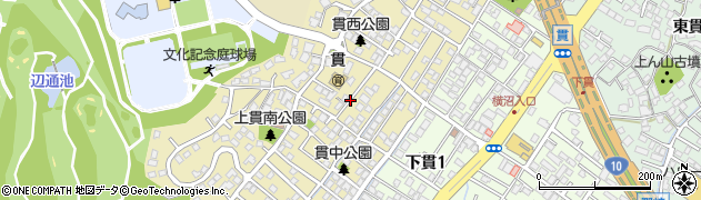 福岡県北九州市小倉南区上貫周辺の地図