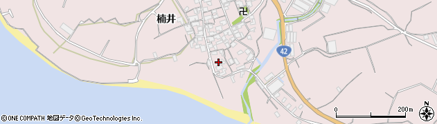 和歌山県御坊市名田町楠井624周辺の地図