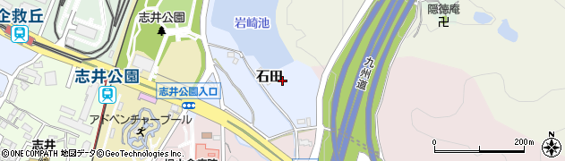 福岡県北九州市小倉南区石田周辺の地図