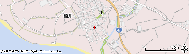 和歌山県御坊市名田町楠井647周辺の地図