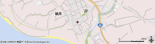 和歌山県御坊市名田町楠井651周辺の地図