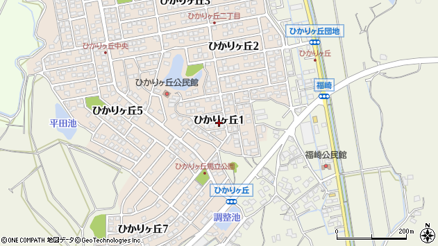 〒811-3403 福岡県宗像市ひかりケ丘の地図