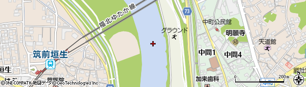 遠賀川周辺の地図