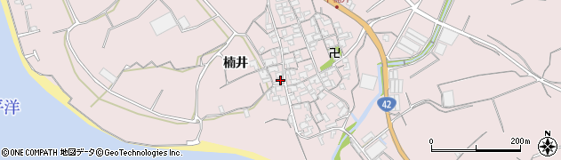 和歌山県御坊市名田町楠井557周辺の地図