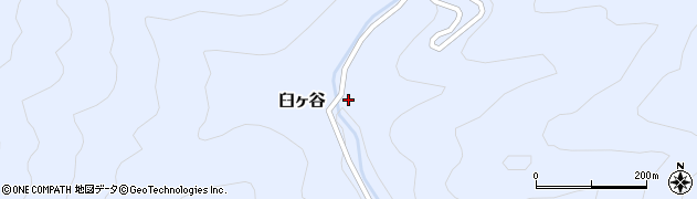 徳島県那賀郡那賀町臼ヶ谷橋詰周辺の地図