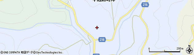 和歌山県田辺市中辺路町澤周辺の地図