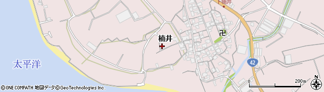 和歌山県御坊市名田町楠井575周辺の地図