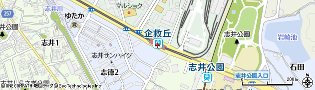 企救丘駅周辺の地図