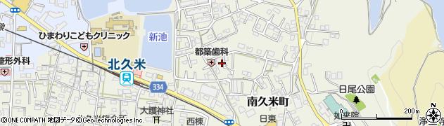 愛媛県松山市南久米町72周辺の地図