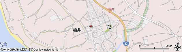 和歌山県御坊市名田町楠井536周辺の地図