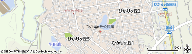 福岡県宗像市ひかりヶ丘周辺の地図