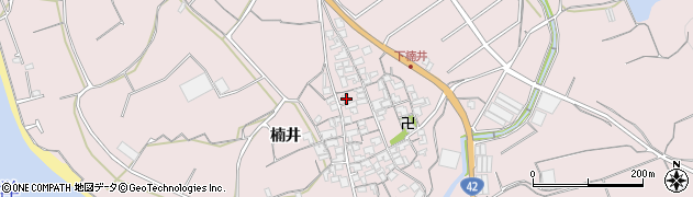 和歌山県御坊市名田町楠井522周辺の地図