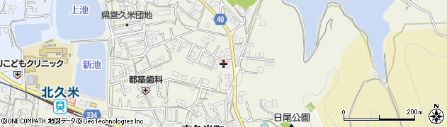 愛媛県松山市南久米町8周辺の地図