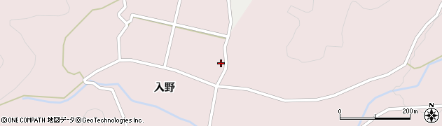 徳島県那賀町（那賀郡）入野（原）周辺の地図