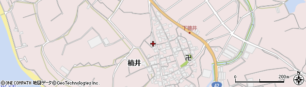 和歌山県御坊市名田町楠井524周辺の地図