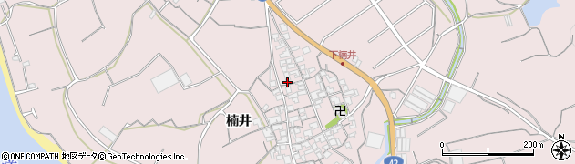和歌山県御坊市名田町楠井516周辺の地図