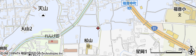 愛媛県松山市福音寺町602周辺の地図