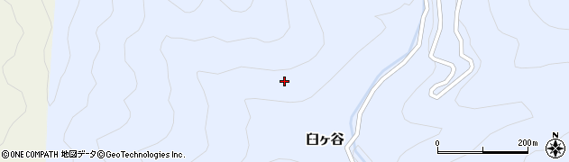 徳島県那賀町（那賀郡）臼ヶ谷（上屋敷）周辺の地図
