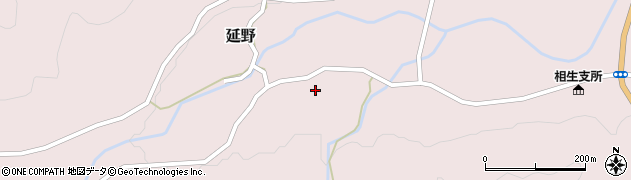 徳島県那賀郡那賀町延野殿谷周辺の地図