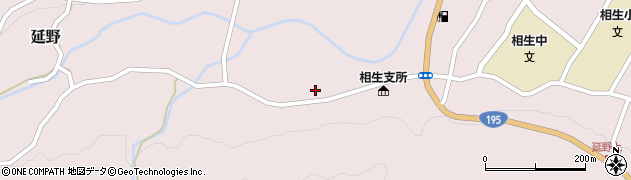 徳島県那賀郡那賀町延野王子原周辺の地図