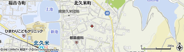 愛媛県松山市南久米町18周辺の地図