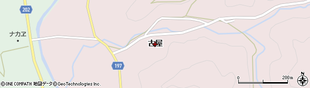和歌山県印南町（日高郡）古屋周辺の地図
