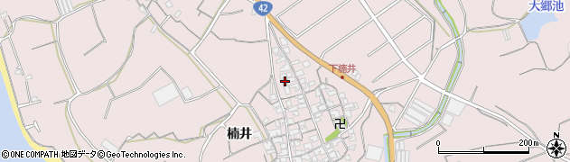 和歌山県御坊市名田町楠井514周辺の地図