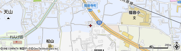 愛媛県松山市福音寺町489-1周辺の地図