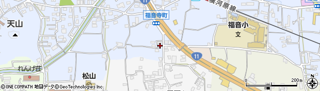 愛媛県松山市福音寺町489周辺の地図