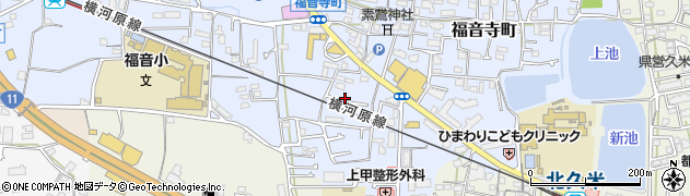 愛媛県松山市福音寺町62周辺の地図
