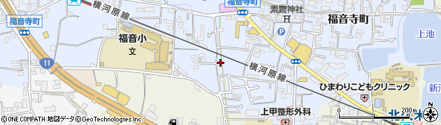 愛媛県松山市福音寺町278周辺の地図