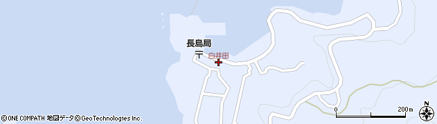 白井田周辺の地図