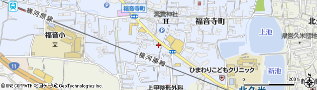 愛媛県松山市福音寺町57周辺の地図
