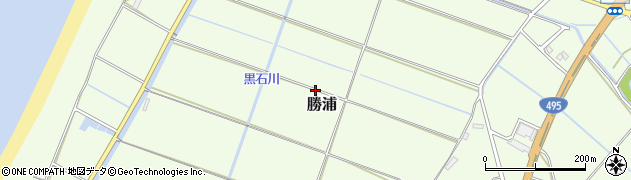 福岡県福津市勝浦周辺の地図