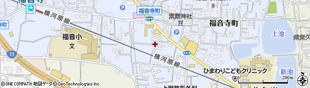 愛媛県松山市福音寺町269周辺の地図