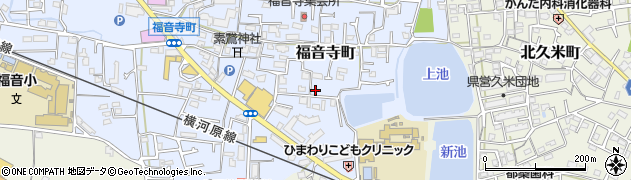 愛媛県松山市福音寺町80周辺の地図