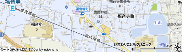 愛媛県松山市福音寺町268-3周辺の地図