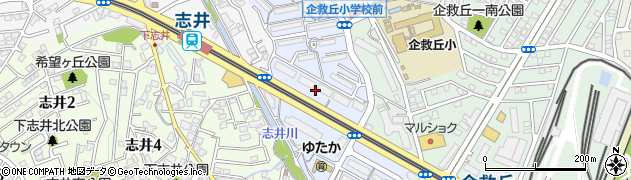 福岡県北九州市小倉南区志徳周辺の地図