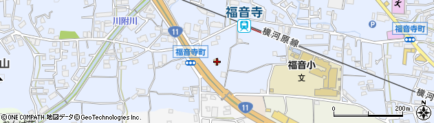 愛媛県松山市福音寺町456周辺の地図