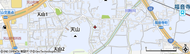 愛媛県松山市福音寺町709周辺の地図