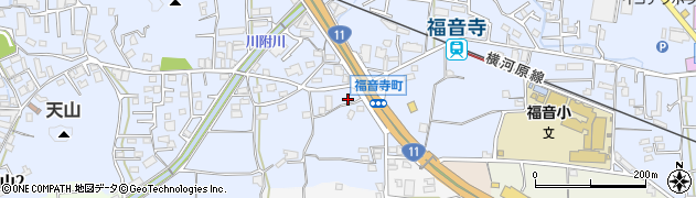 愛媛県松山市福音寺町518-1周辺の地図