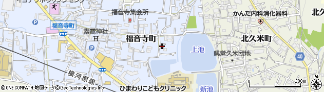 愛媛県松山市福音寺町100周辺の地図
