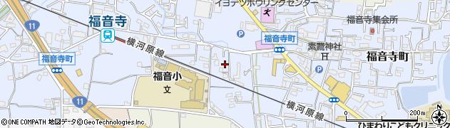 愛媛県松山市福音寺町302周辺の地図
