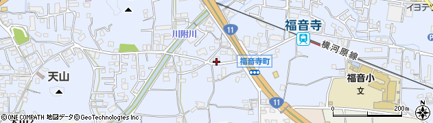 愛媛県松山市福音寺町512周辺の地図