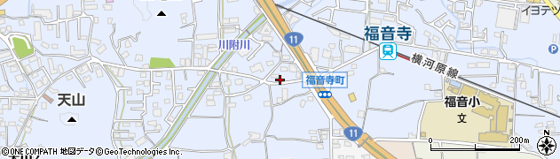 愛媛県松山市福音寺町511周辺の地図