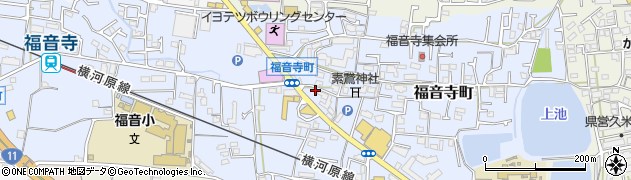 愛媛県松山市福音寺町257周辺の地図