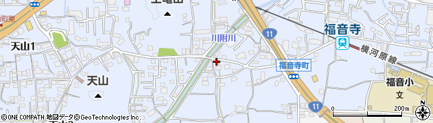 愛媛県松山市福音寺町578周辺の地図